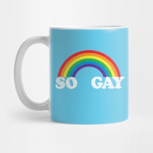 So Gay Pride Shirt, LGBT T-Shirt, Vintage Rainbow Graphic Tee Mug